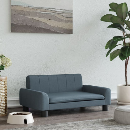 Hondenmand Stof 70 x 45 x 30 cm Donkergrijs