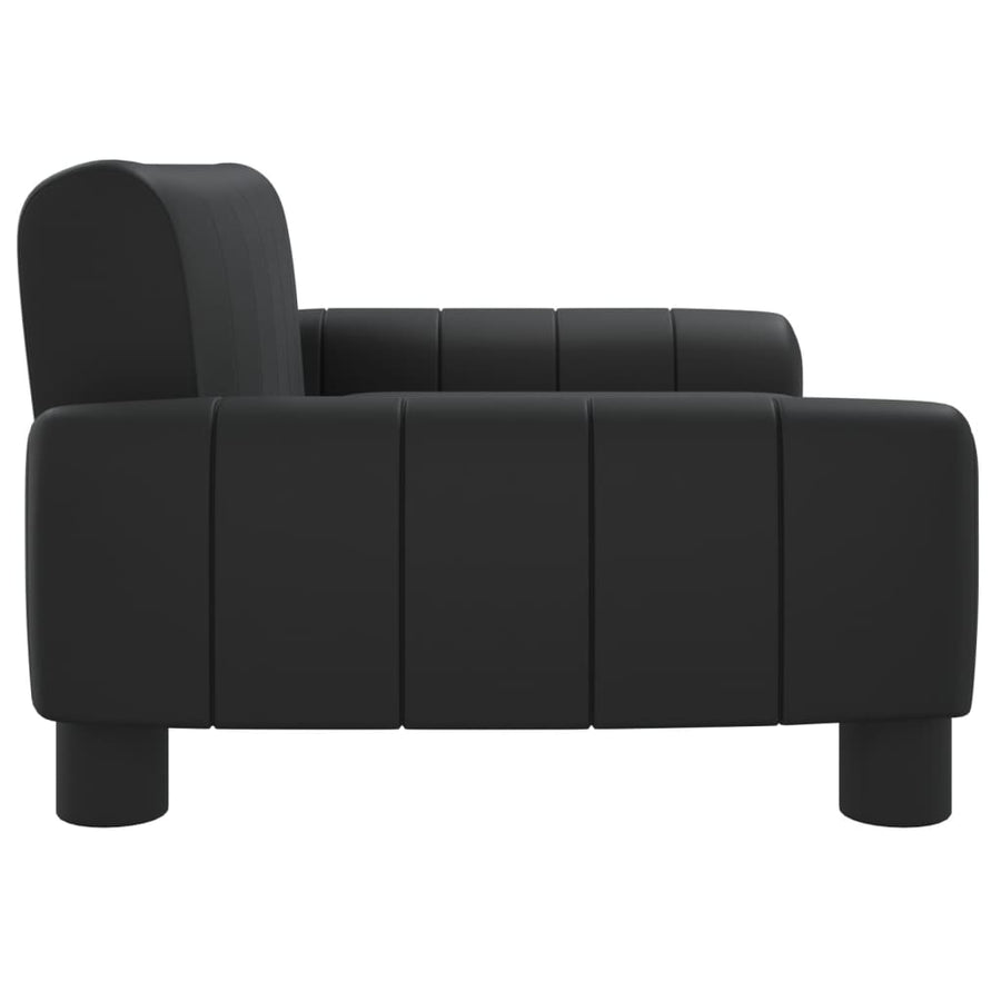 Hondenmand Kunstleer 70 x 45 x 30 cm Zwart