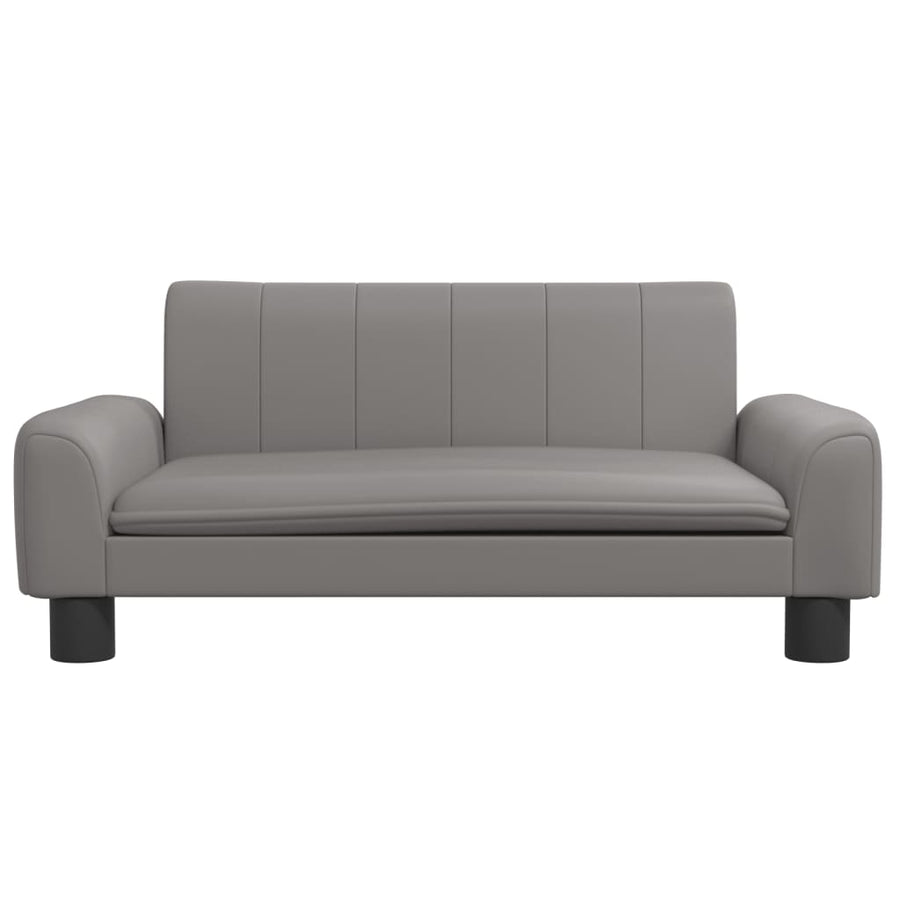 Hondenmand Kunstleer 70 x 45 x 30 cm Grijs