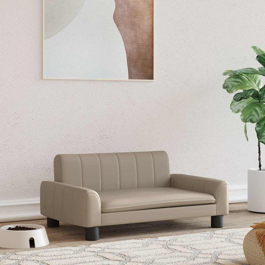 Hondenmand 70X45X30 Cm Kunstleer Cappuccinokleurig