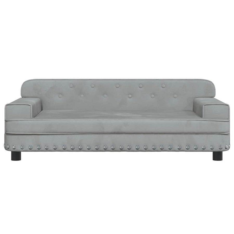 Hondenmand 90X53X30 Cm Fluweel Lichtgrijs