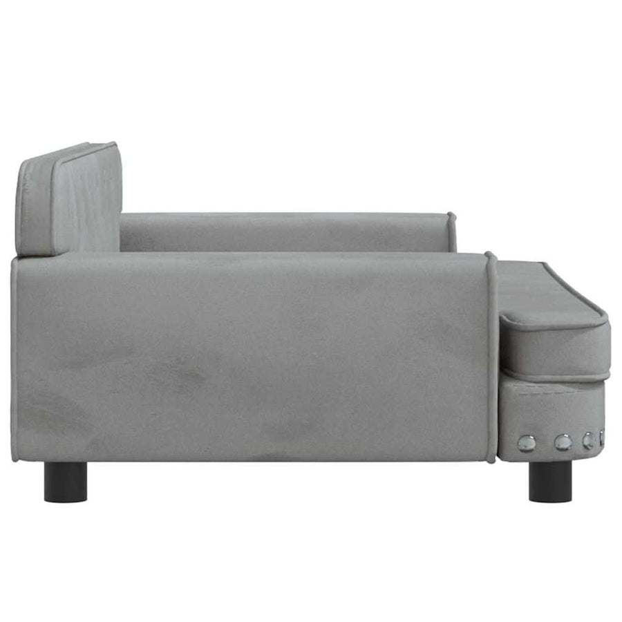 Hondenmand 90X53X30 Cm Fluweel Lichtgrijs