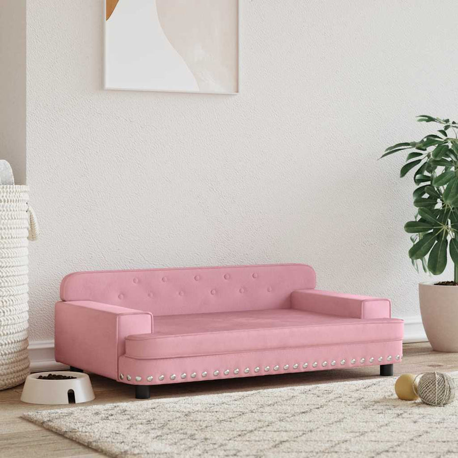 Hondenmand 90X53X30 Cm Fluweel Roze