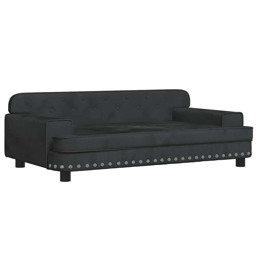 Hondenmand 90X53X30 Cm Fluweel Zwart