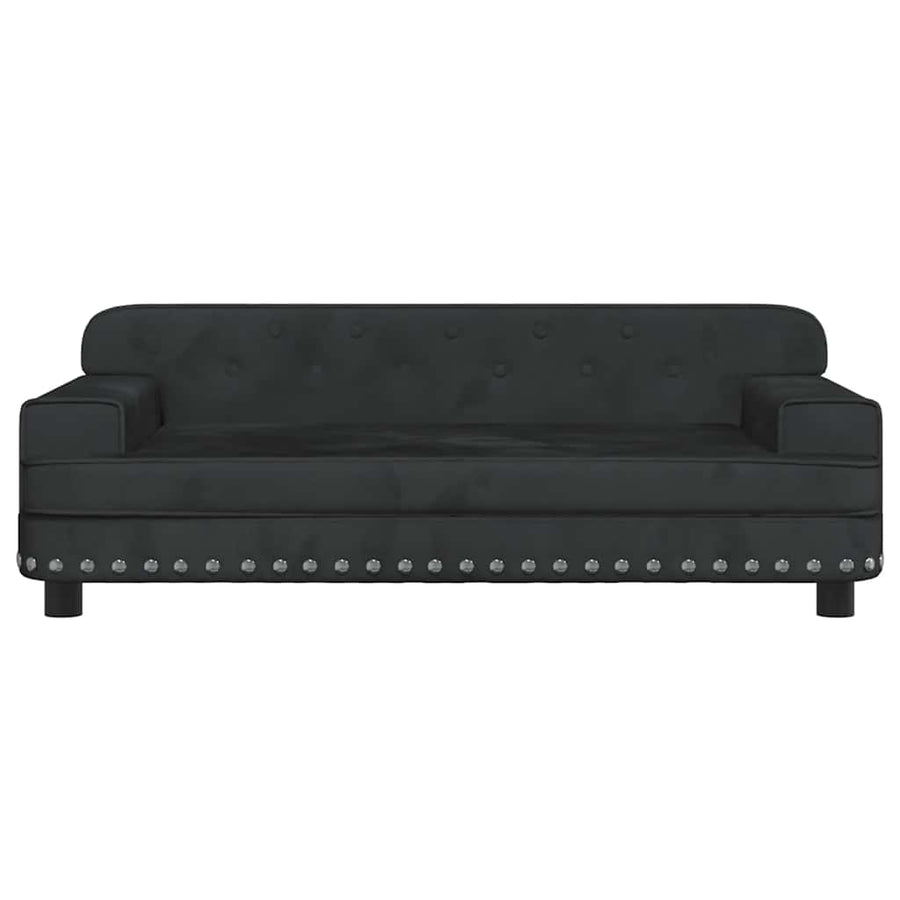 Hondenmand 90X53X30 Cm Fluweel Zwart