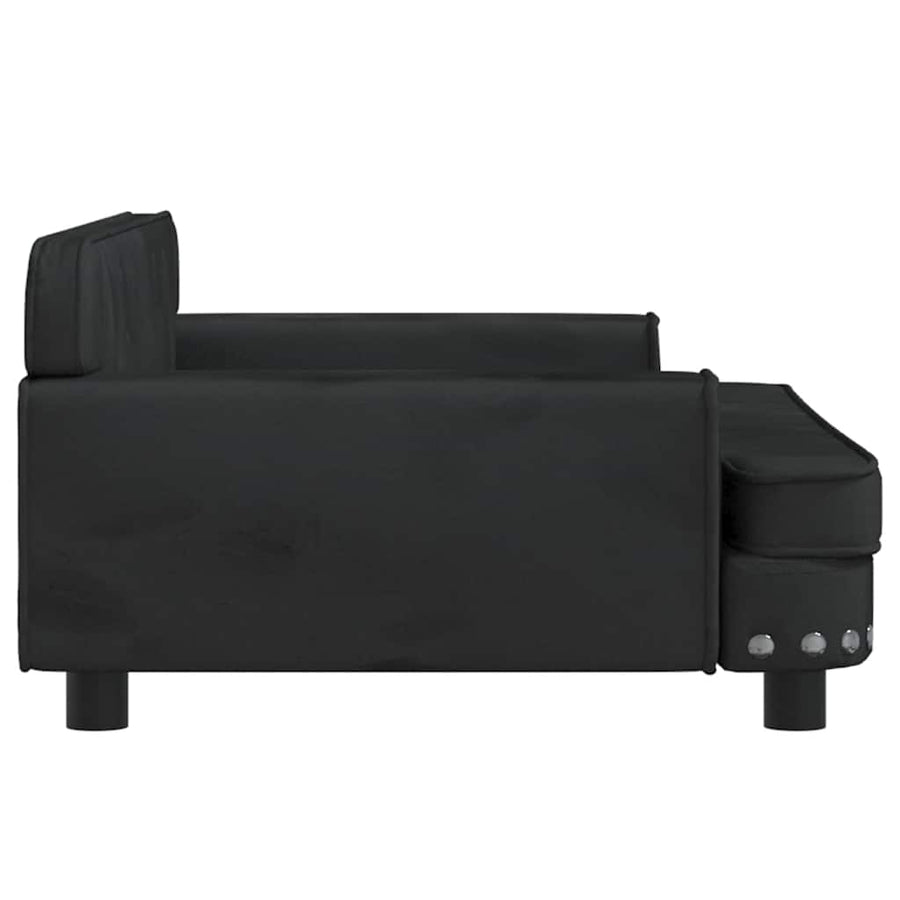 Hondenmand 90X53X30 Cm Fluweel Zwart