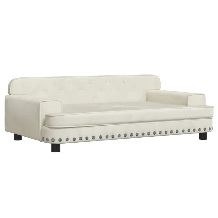 Hondenmand 90X53X30 Cm Fluweel Crèmekleurig