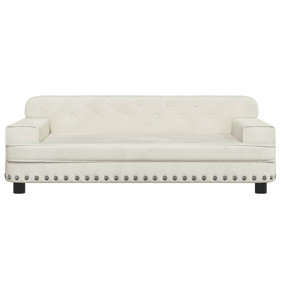 Hondenmand 90X53X30 Cm Fluweel Crèmekleurig