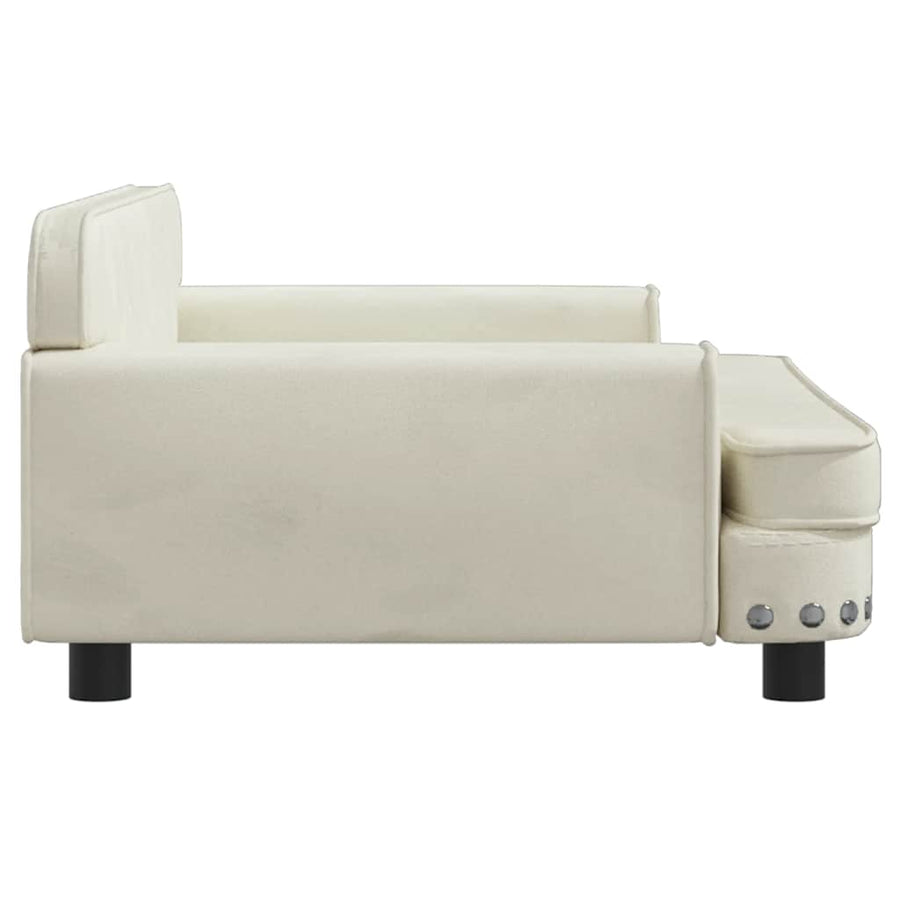 Hondenmand 90X53X30 Cm Fluweel Crèmekleurig