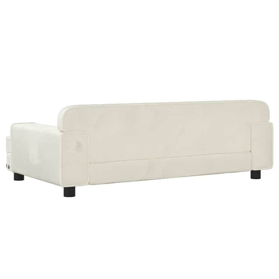 Hondenmand 90X53X30 Cm Fluweel Crèmekleurig