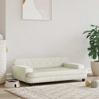 Dog Bed 90X53X30 Cm Velvet Cream