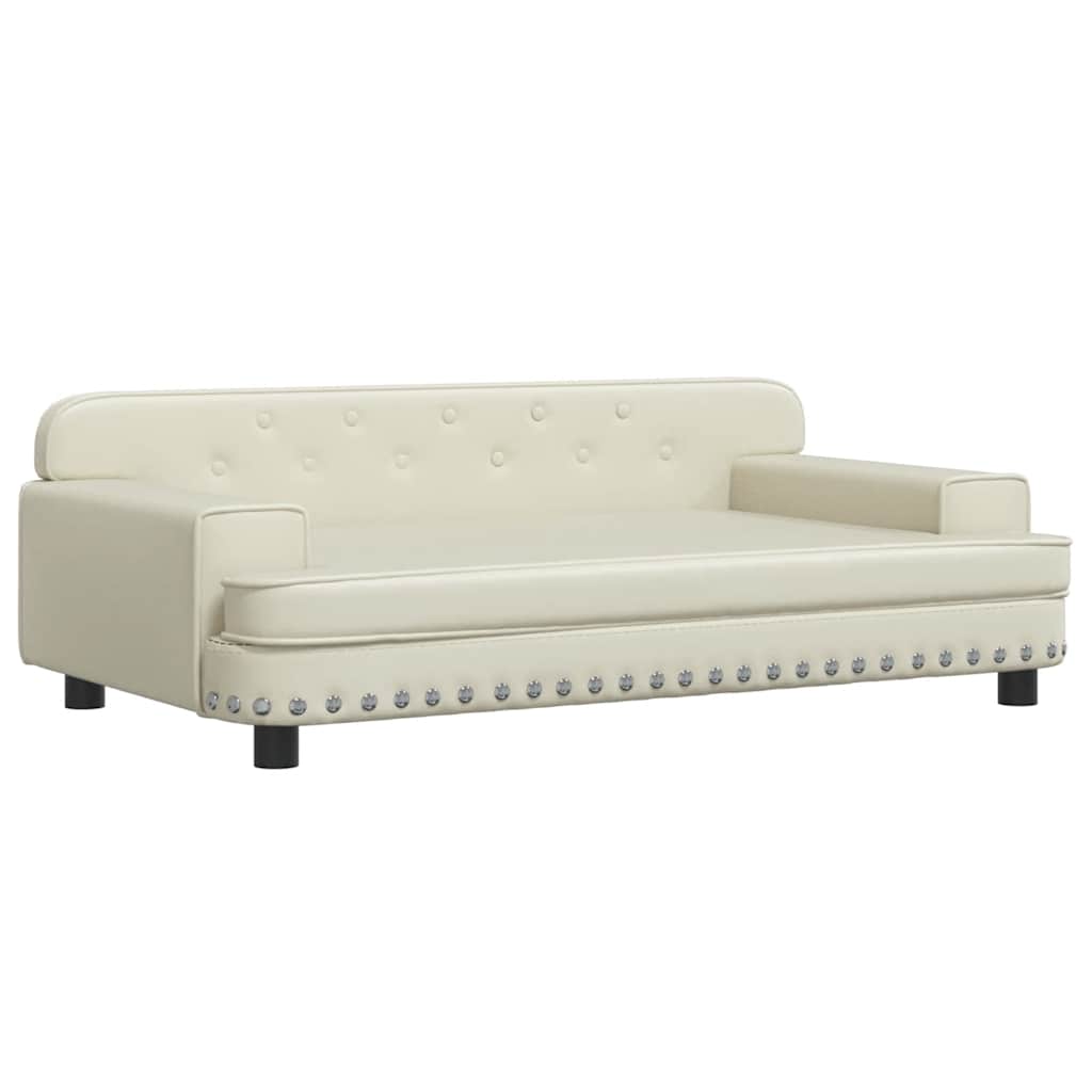 Hondenmand 90X53X30 Cm Kunstleer Crèmekleurig