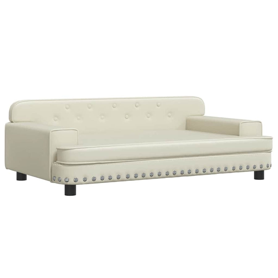 Hondenmand 90X53X30 Cm Kunstleer Crèmekleurig