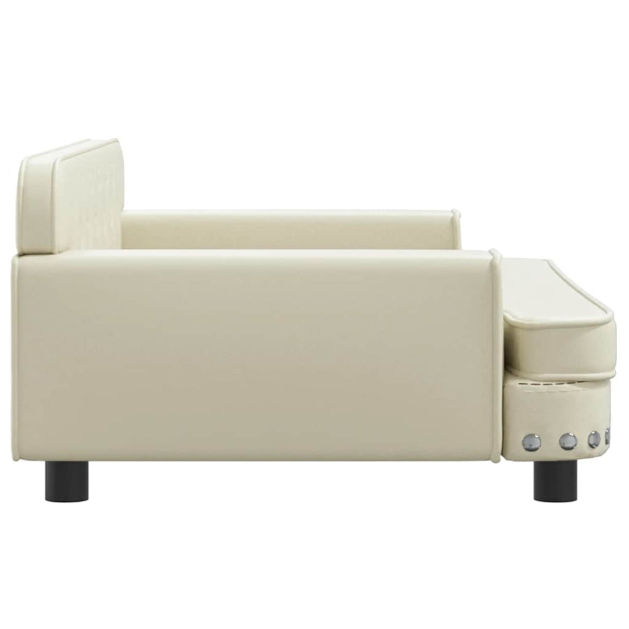 Hondenmand 90X53X30 Cm Kunstleer Crèmekleurig