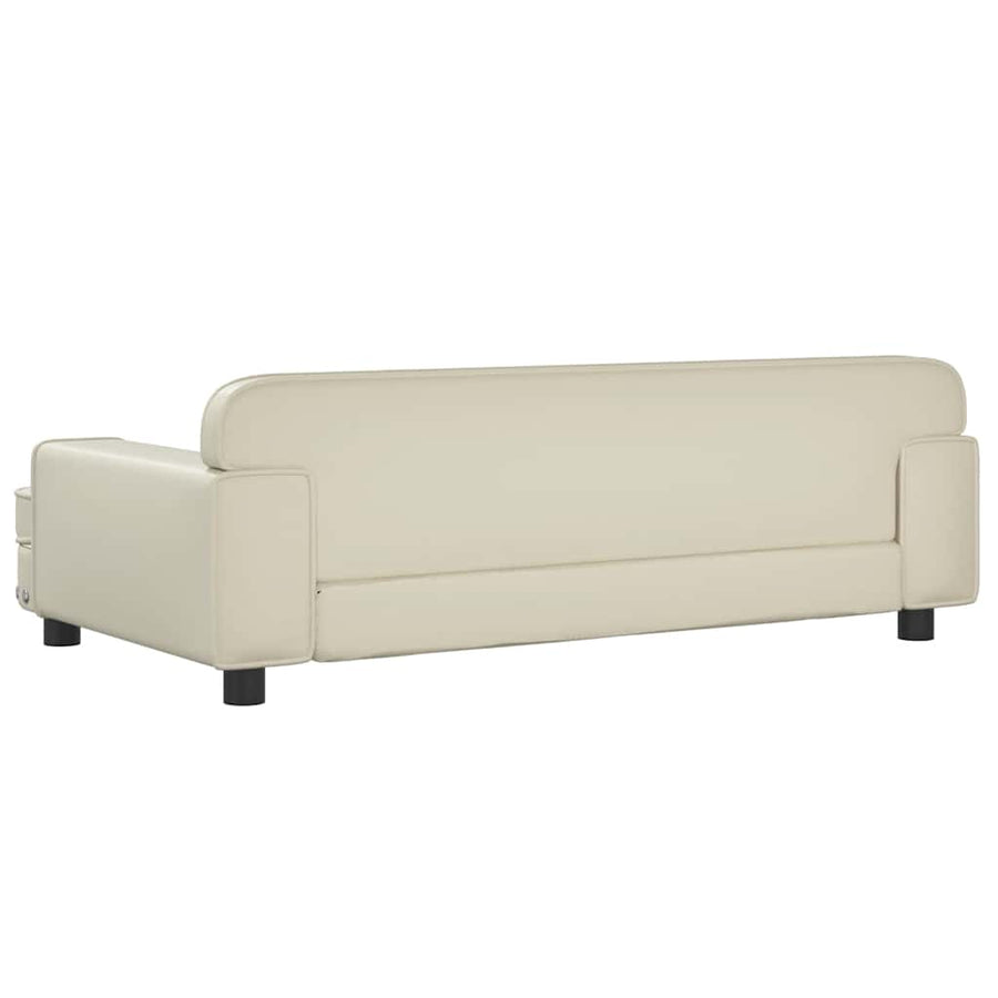 Hondenmand 90X53X30 Cm Kunstleer Crèmekleurig