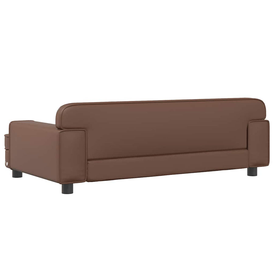 Hondenmand 90X53X30 Cm Kunstleer Bruin