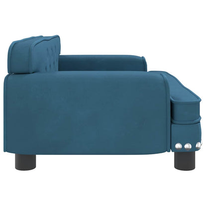Hondenmand 70X45X30 Cm Fluweel Blauw