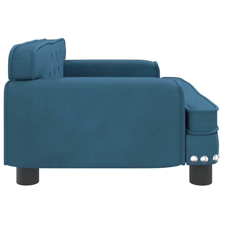 Hondenmand 70X45X30 Cm Fluweel Blauw
