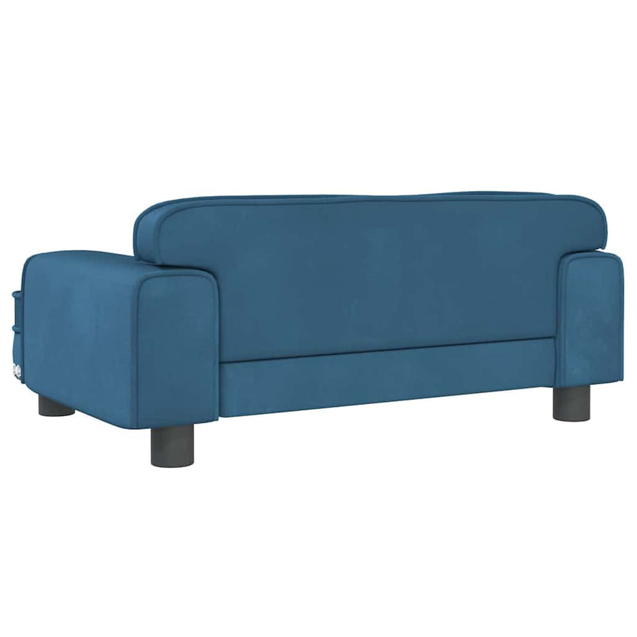 Hondenmand 70X45X30 Cm Fluweel Blauw