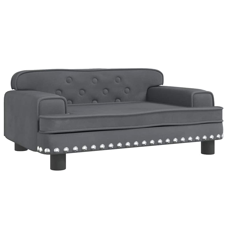 Hondenmand 70X45X30 Cm Fluweel Donkergrijs