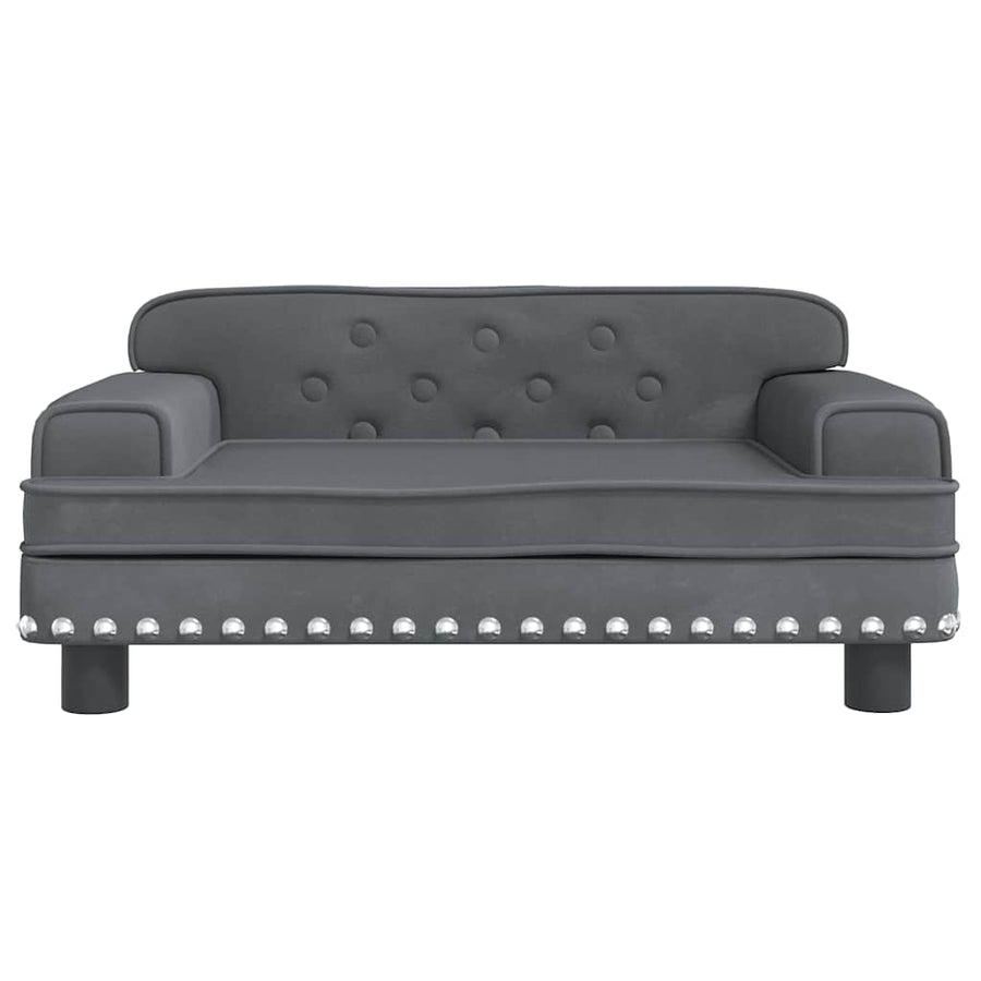 Hondenmand 70X45X30 Cm Fluweel Donkergrijs