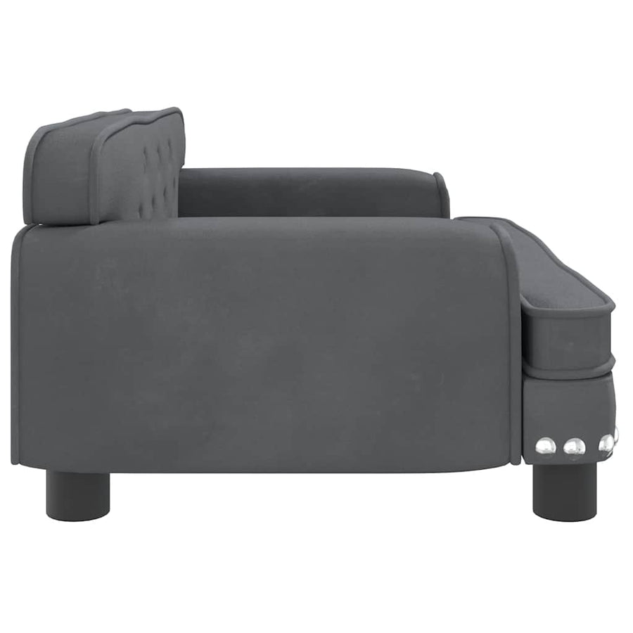 Hondenmand 70X45X30 Cm Fluweel Donkergrijs