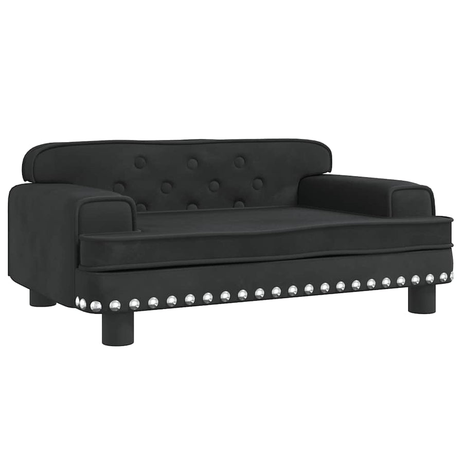 Hondenmand 70X45X30 Cm Fluweel Zwart