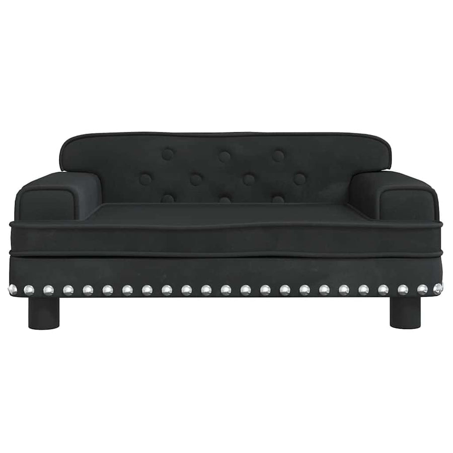 Hondenmand 70X45X30 Cm Fluweel Zwart