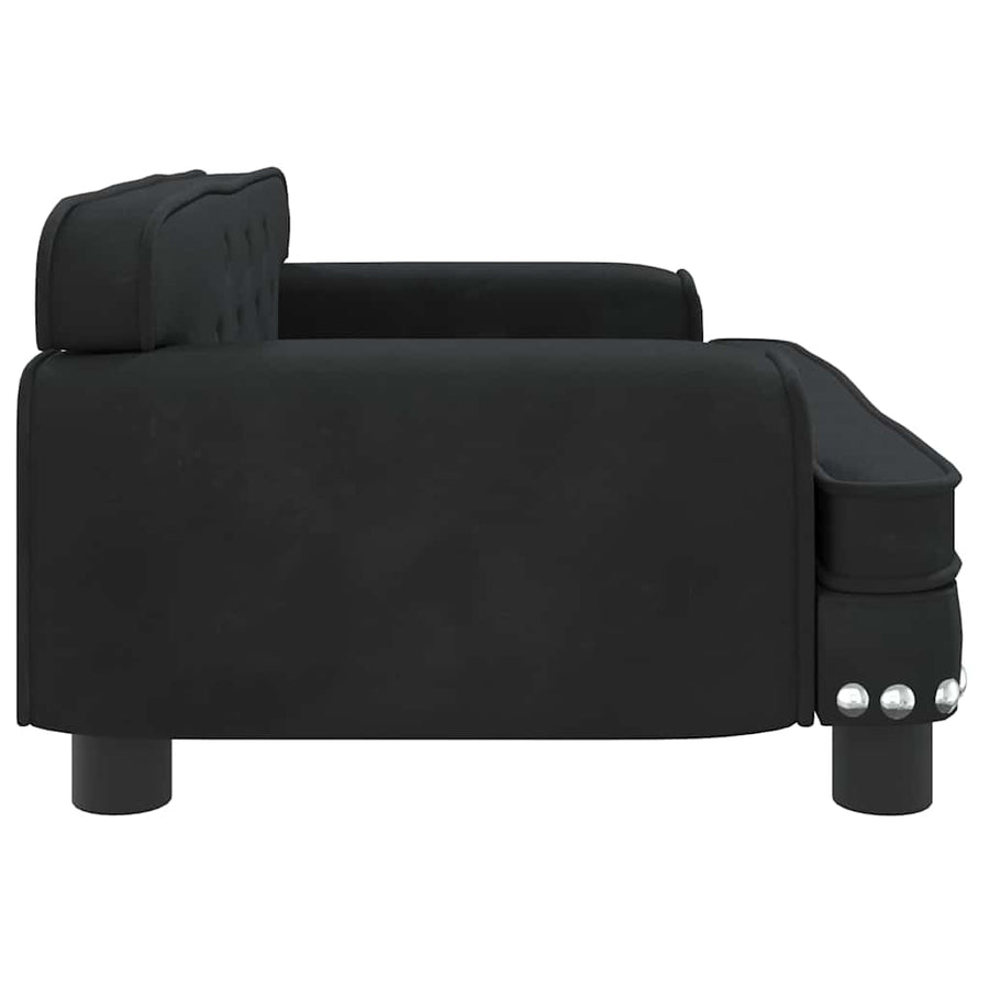 Hondenmand 70X45X30 Cm Fluweel Zwart