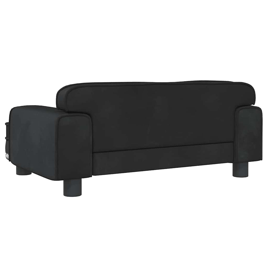 Hondenmand 70X45X30 Cm Fluweel Zwart