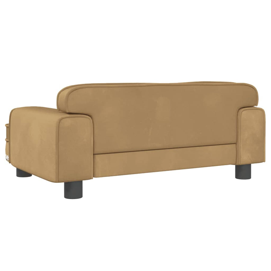 Hondenmand Fluweel 70 x 45 x 30 cm Bruin