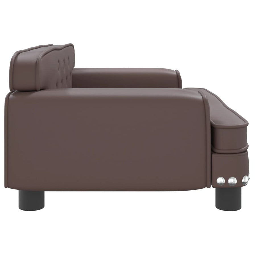 Hondenmand Kunstleer 70 x 45 x 30 cm Bruin