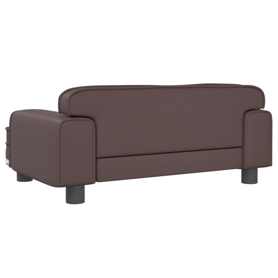 Hondenmand Kunstleer 70 x 45 x 30 cm Bruin