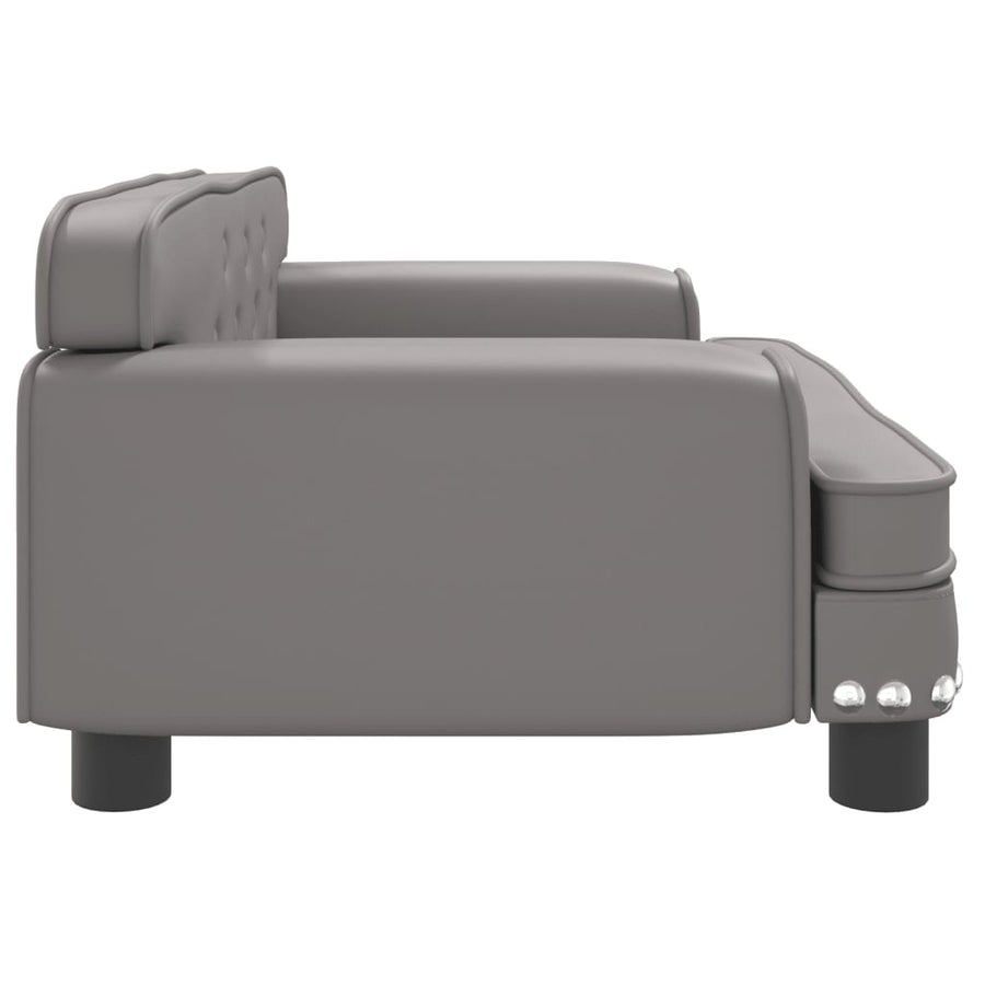 Hondenmand Kunstleer 70 x 45 x 30 cm Grijs
