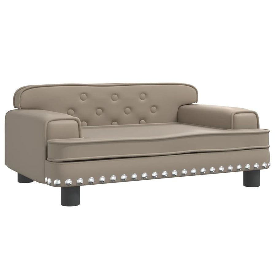 Hondenmand Kunstleer Kleurig 70 x 45 x 30 cm Cappuccino