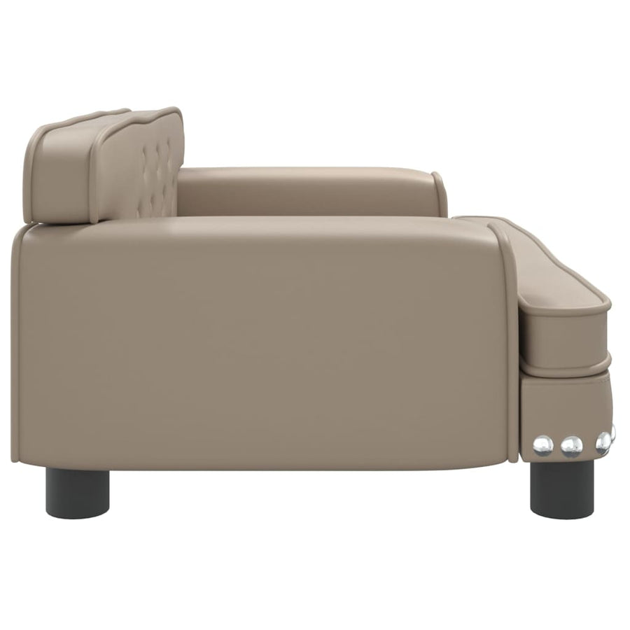 Hondenmand Kunstleer Kleurig 70 x 45 x 30 cm Cappuccino