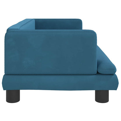 Hondenmand 80X45X30 Cm Fluweel Blauw
