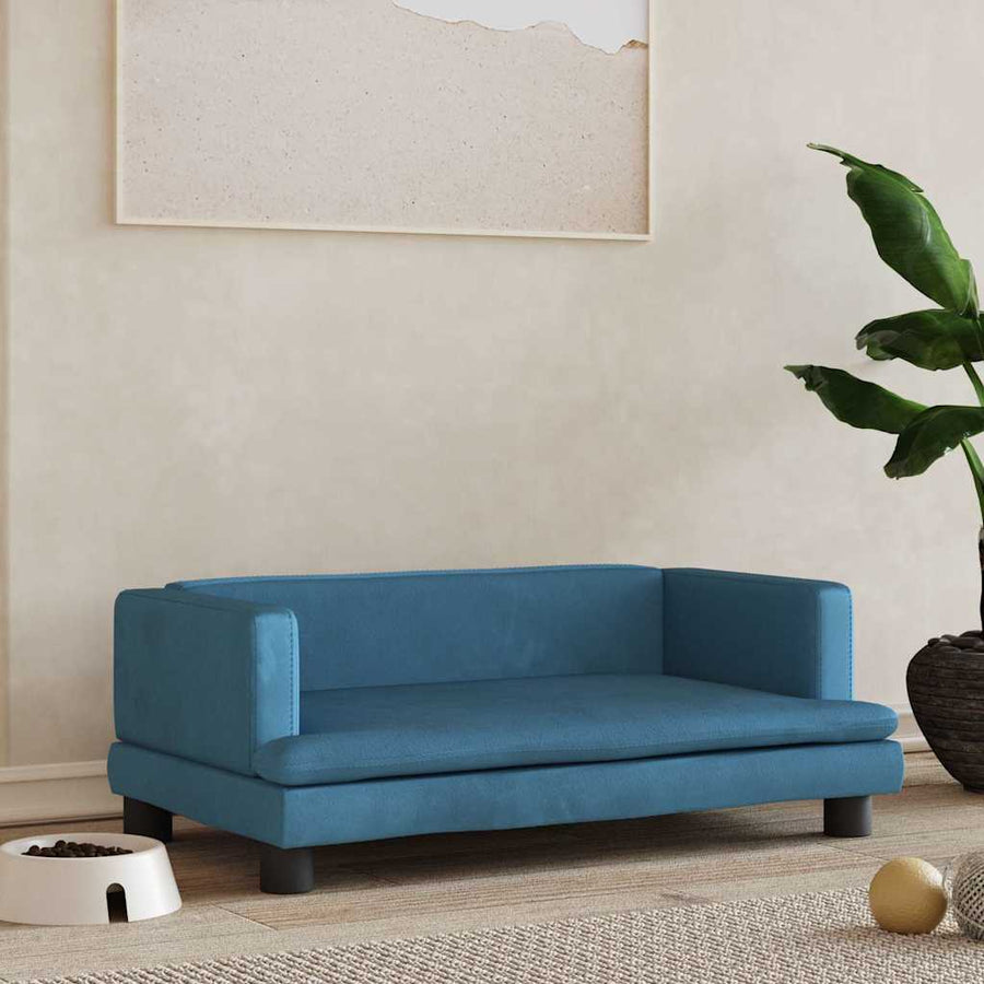 Hondenmand 80X45X30 Cm Fluweel Blauw