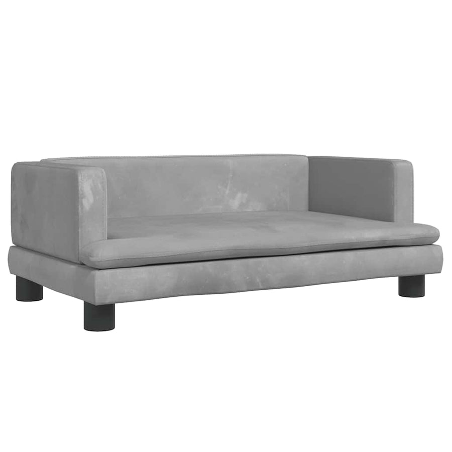 Hondenmand 80X45X30 Cm Fluweel Lichtgrijs