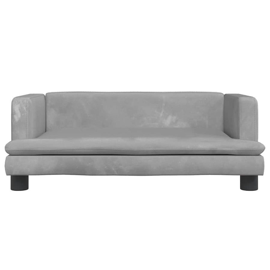 Hondenmand 80X45X30 Cm Fluweel Lichtgrijs