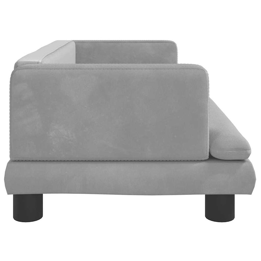 Hondenmand 80X45X30 Cm Fluweel Lichtgrijs