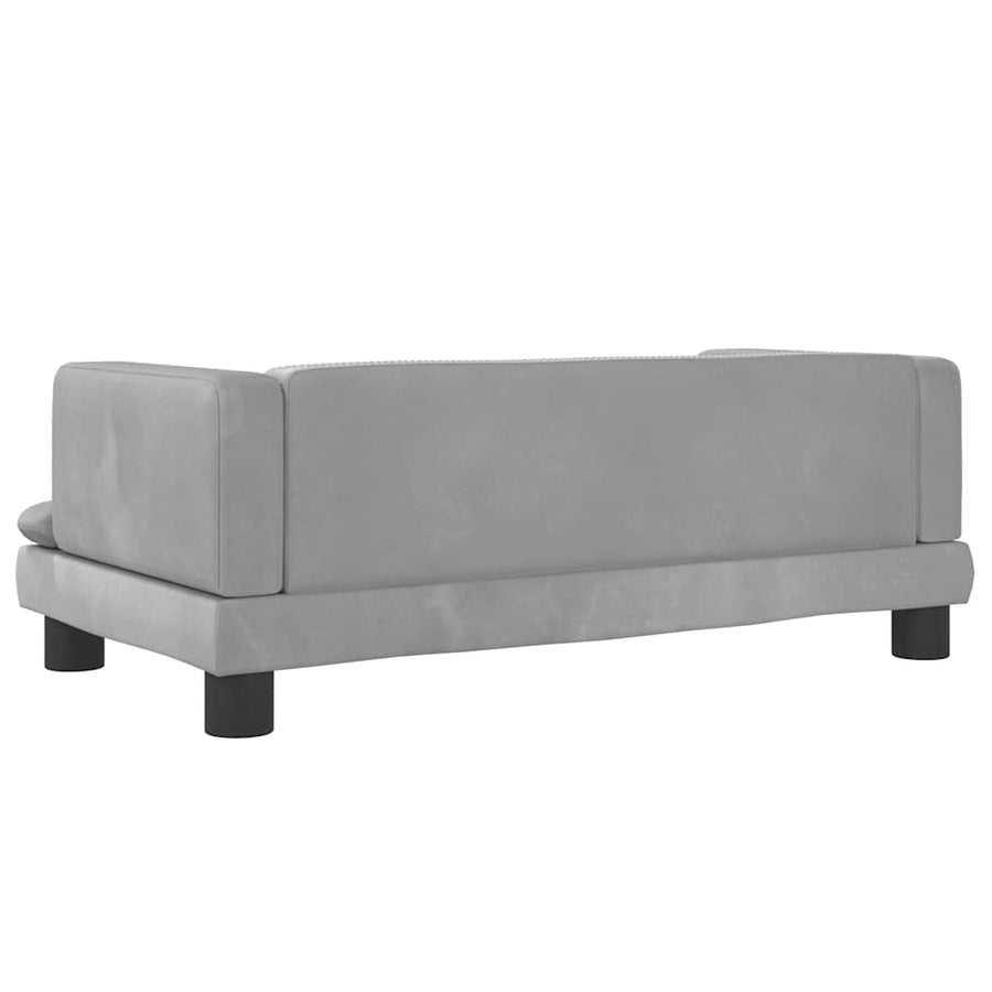 Hondenmand 80X45X30 Cm Fluweel Lichtgrijs