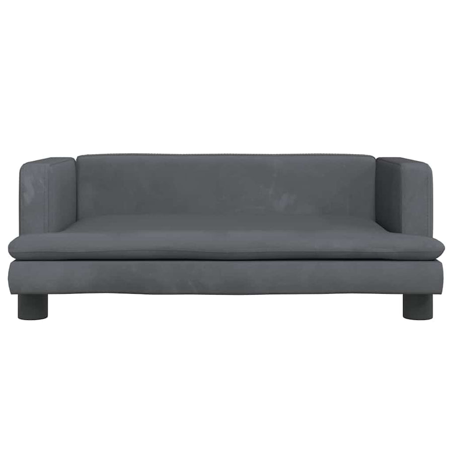 Hondenmand 80X45X30 Cm Fluweel Donkergrijs