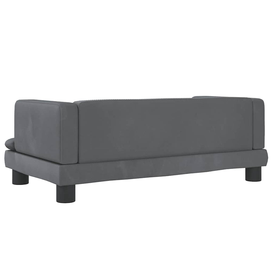Hondenmand 80X45X30 Cm Fluweel Donkergrijs