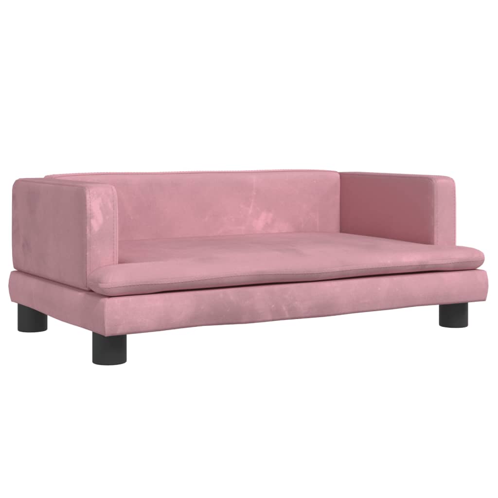 Hondenmand Fluweel 80 x 45 x 30 cm Roze