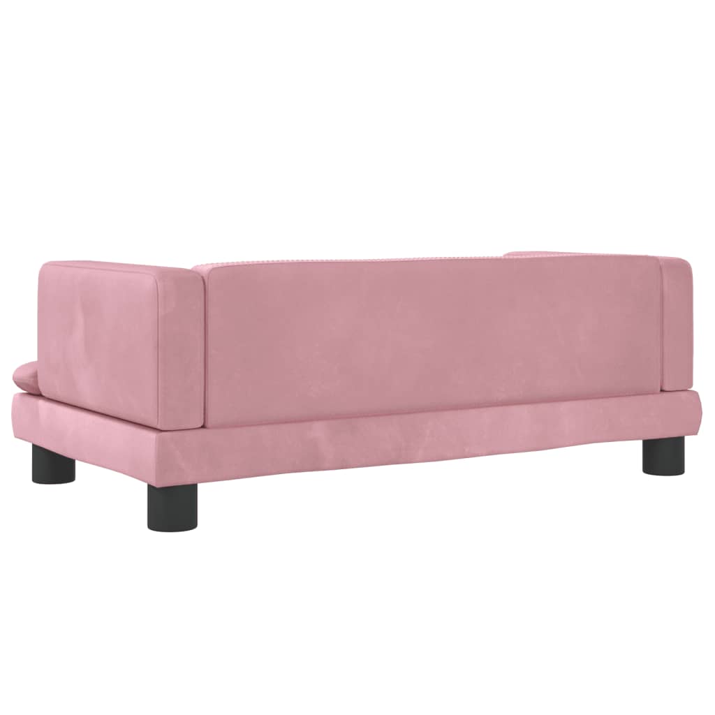 Hondenmand Fluweel 80 x 45 x 30 cm Roze