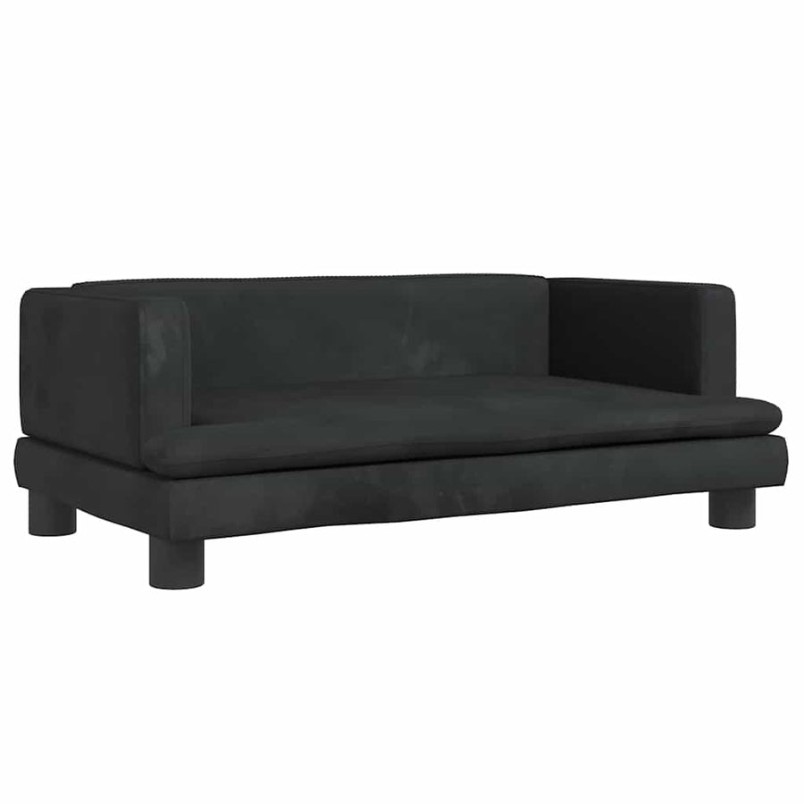 Hondenmand 80X45X30 Cm Fluweel Zwart