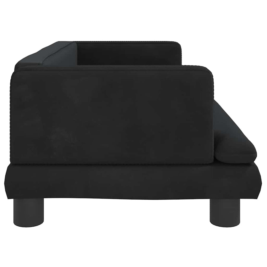 Hondenmand 80X45X30 Cm Fluweel Zwart