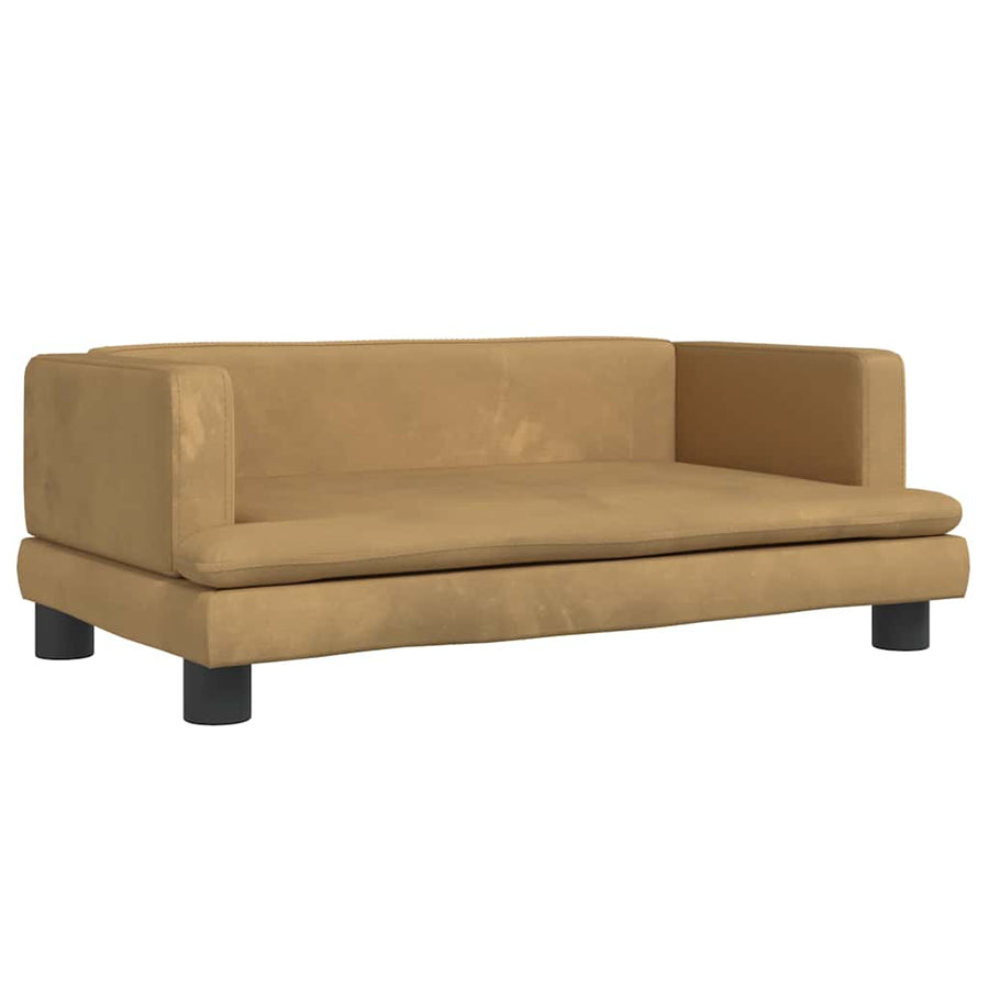 Hondenmand 80X45X30 Cm Fluweel Bruin