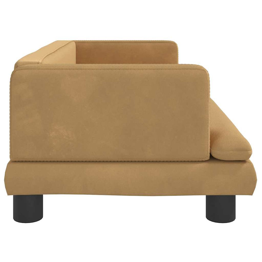 Hondenmand 80X45X30 Cm Fluweel Bruin